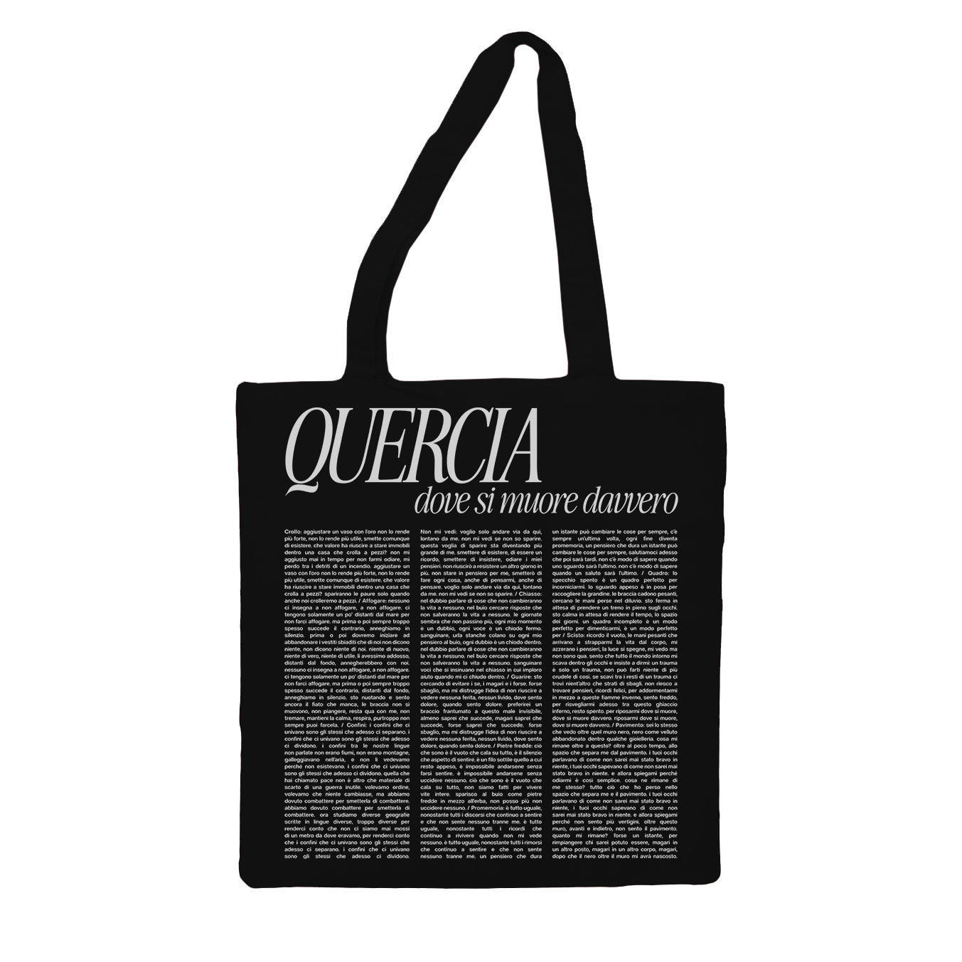 DOVE SI MUORE DAVVERO - Tote Bag Black